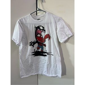 MARVEL - (White) Spider-Man/Venom Graphic - Men’s T-shirt